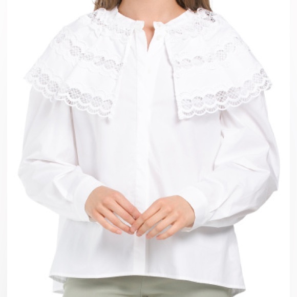 SANDRO Organic Cotton Blouse - Picture 12 of 12